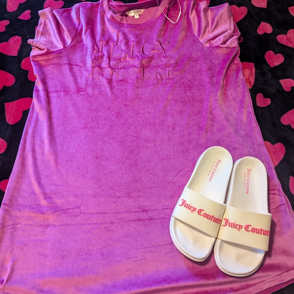 Juicy Couture Purple night Dress and Slides